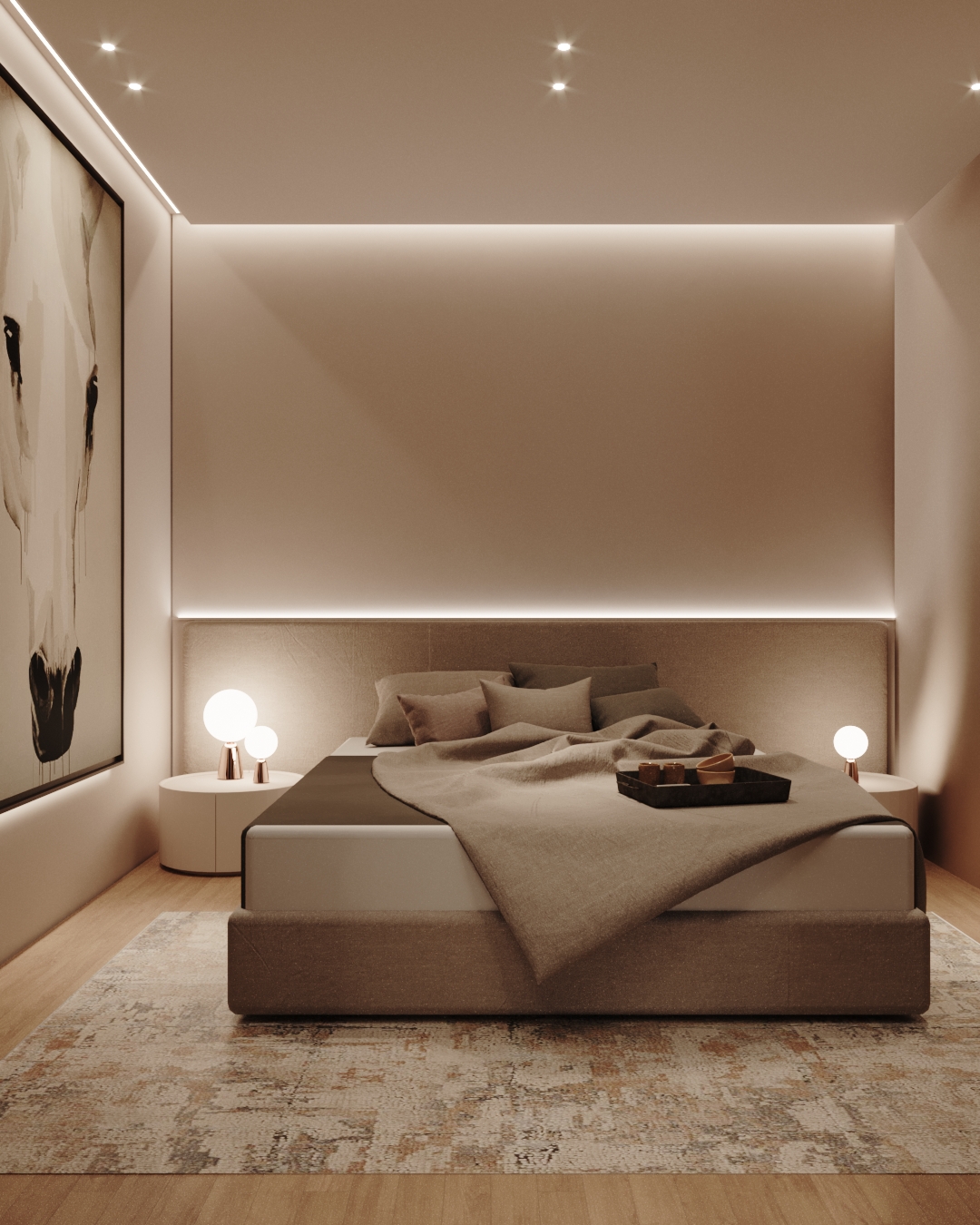 Giulia Doria Architetto | Lavica Studio | Villa Cannes | Interno Camera da letto 2