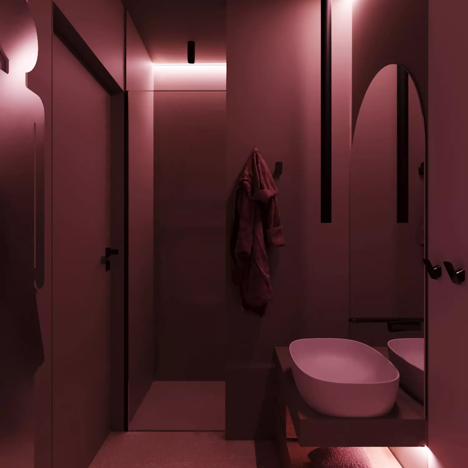 Giulia Doria Architect | LAVICA | Interior design | VDD apt | bathroom pink