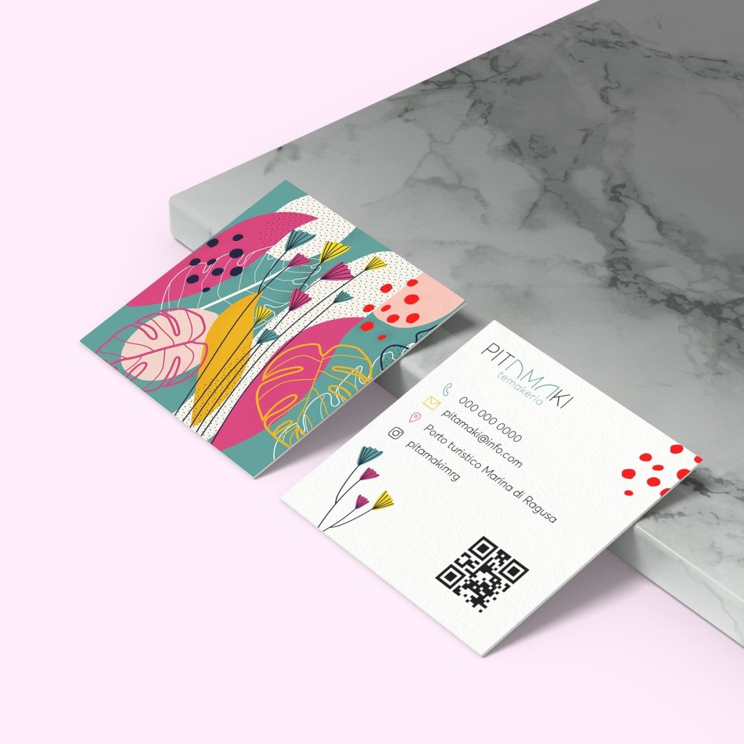 Giulia Doria Architetto | Lavica Studio | Ristorante Pitamaki |Graphic design | Business Card