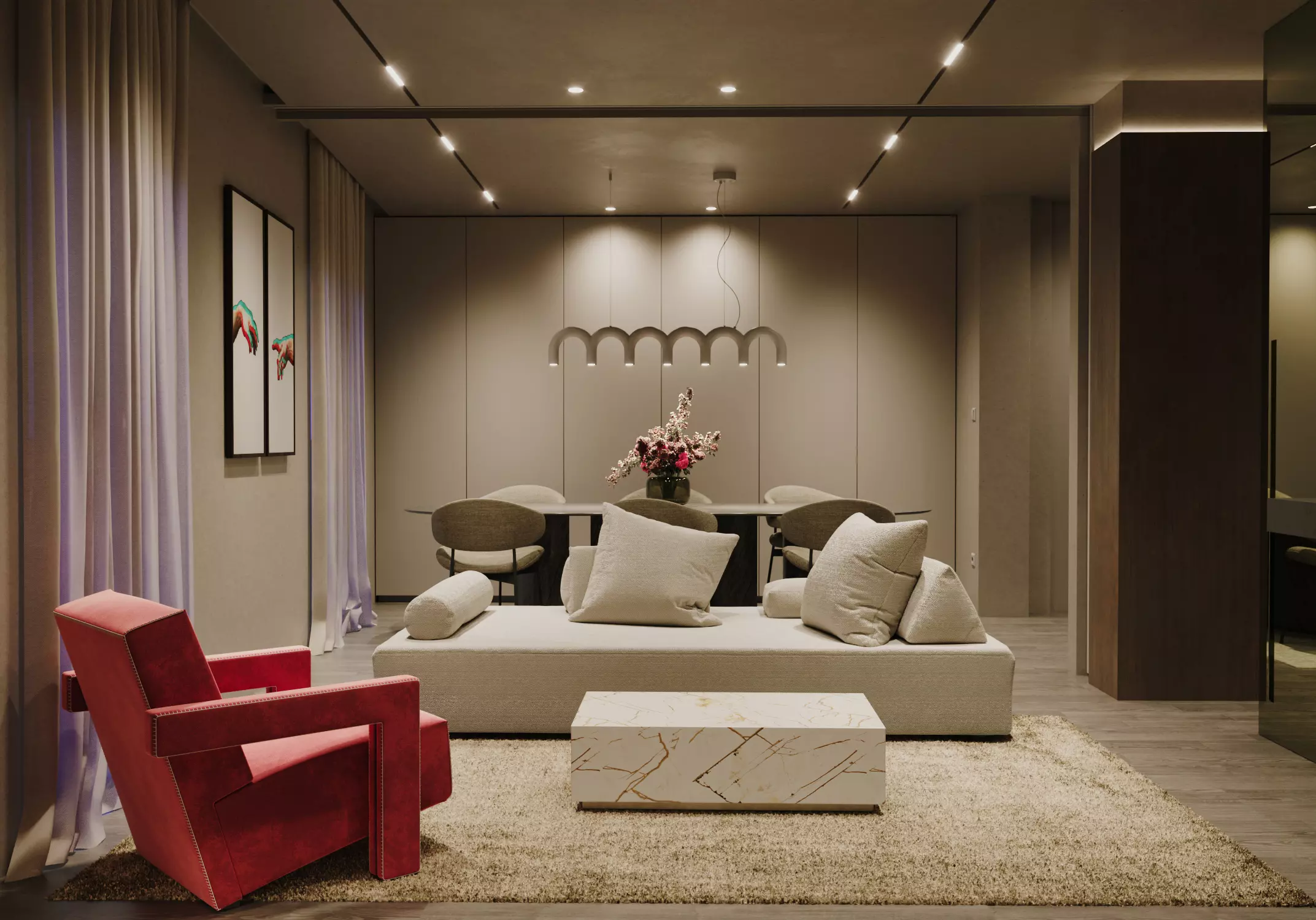 Giulia Doria Architect | LAVICA | Interior design | AC apt | living room open