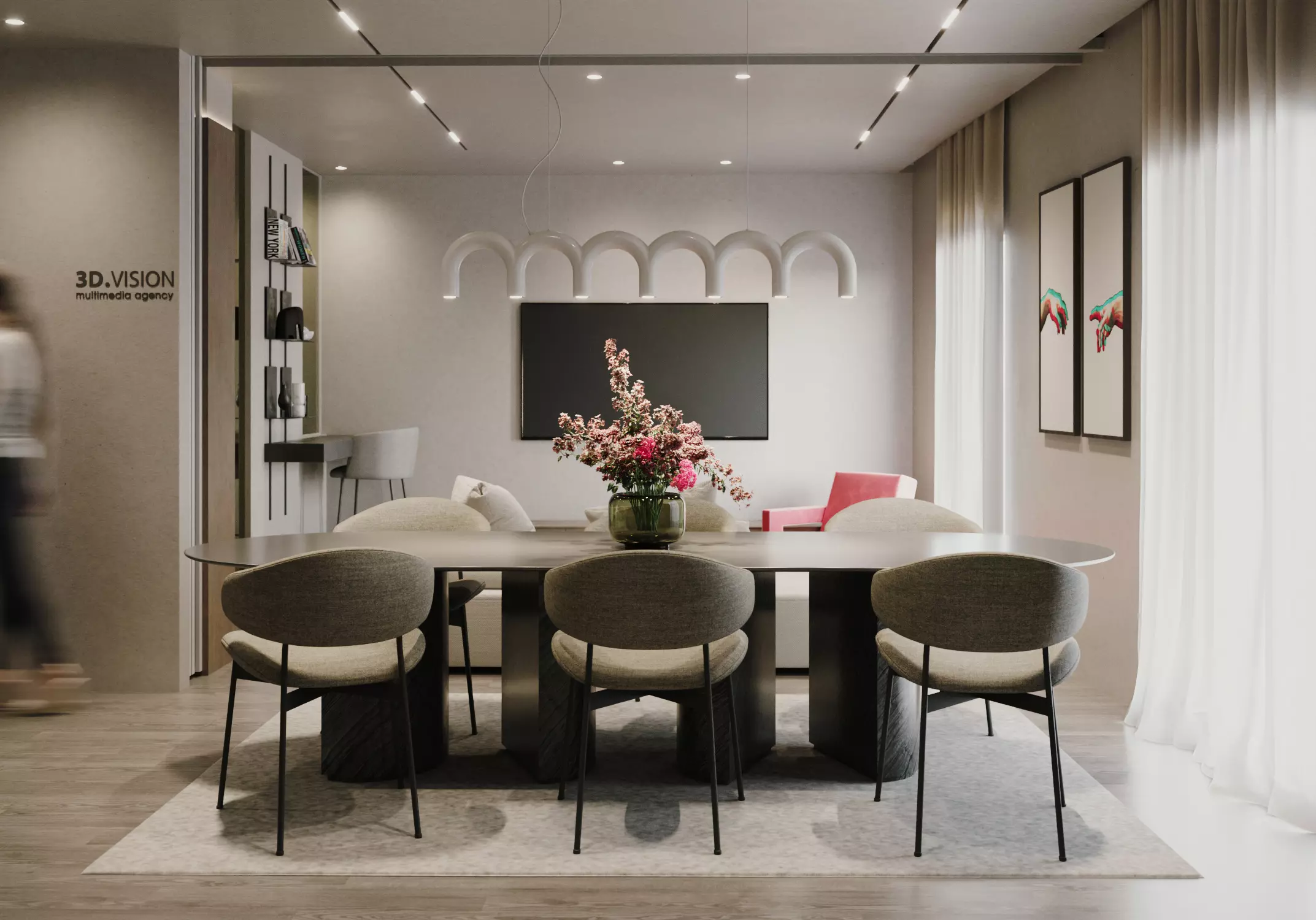 Giulia Doria Architect | LAVICA | Interior design | AC apt | dining room open