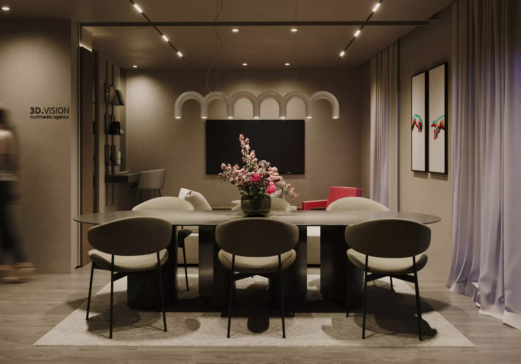 Giulia Doria Architect | LAVICA | Interior design | AC apt | dining room open
