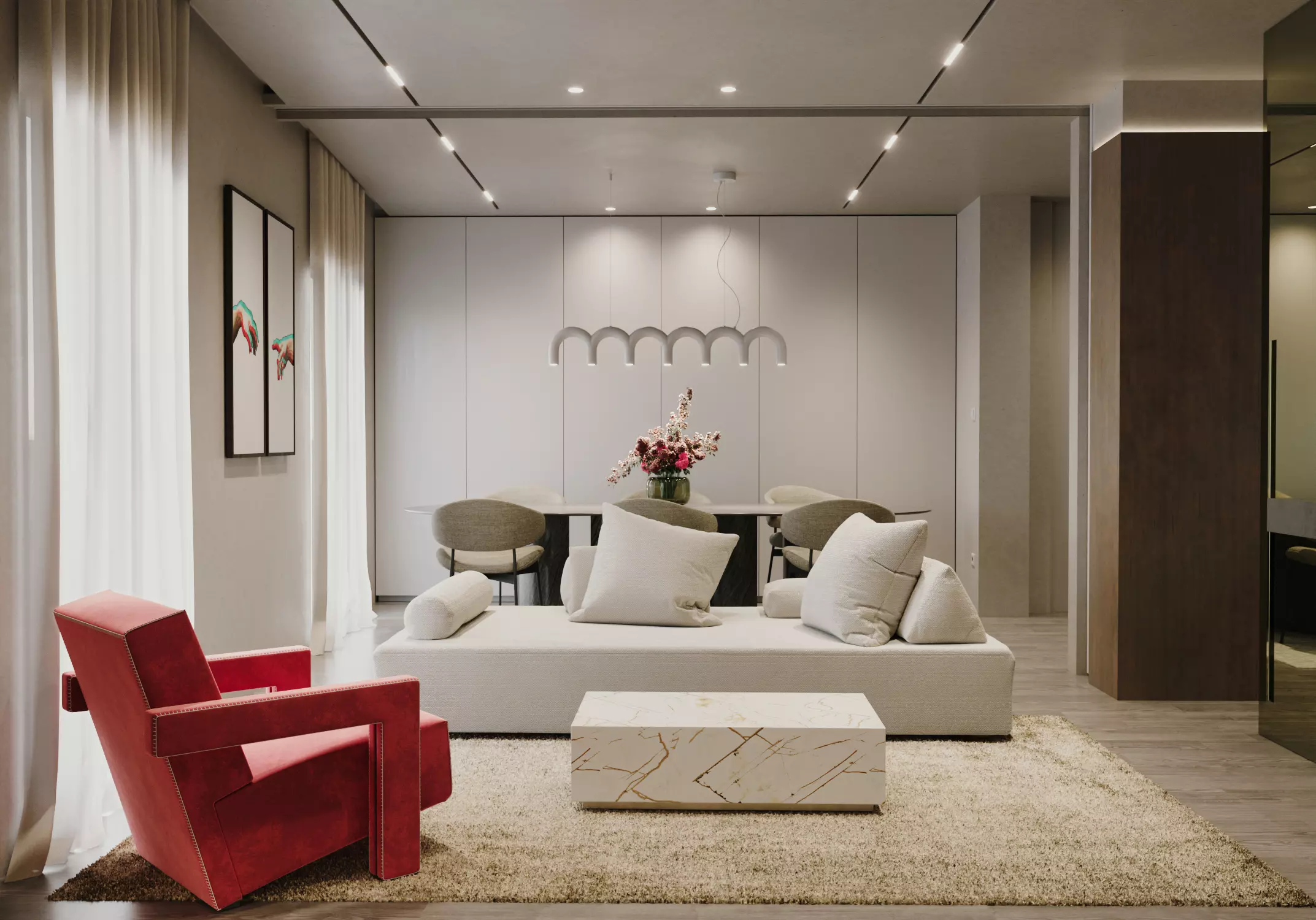 Giulia Doria Architect | LAVICA | Interior design | AC apt | living room open